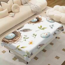 1pc Easter Tablecloth With Rabbit & Egg Design, Suitable For Spring/Summer Decoration, Easter Gift, Indoor/Outdoor, Easter Party & Home Decor, Easter Decorations, Farmhouse Decor - Multicolor - View 36