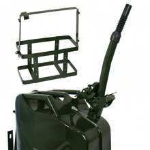 Jerry Can With Holder 20L Liter 5 Gallons - Steel Tank  Gasoline Green - 1 - Xem 10