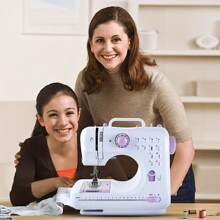 Portable Mini Electric Sewing Machine, Suitable For Beginners, 12 Stitches, 2-Speed Foot Pedal, Lightweight, Storage Drawer, Easy To Use, Great For Repairing Clothes, Pillowcases, Bedding, Curtains, DIY Doll Clothes, Ideal For Home And Dorm, Multifunctional Sewing, New Year Gift