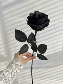 1 pieza / 3 piezas / 5 piezas Rosas artificiales - Flor artificial para el Día de la Madre, Día de San Valentín, decoración familiar, boda, festival con flores falsas