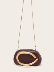 Evening Bag Clutch Purses For Women Ladies Party Bag Exquisite Hardware Handle Buckle PU Bag Bag Bridal Wedding Purse For Ladies Bag Metal Chain Bag Versatile Handheld Bag Cocktail Party Wedding New Wallet Banquet Bag