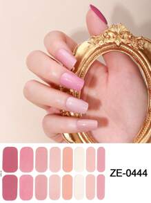 黑白新款日韩指甲贴纸防水甲油膜热染在线红色指甲贴混合设计红色指甲油条配1件指甲锉套装指甲彩条凝胶指甲贴女士凝胶指甲艺术贴纸贴花美甲套装红色系列指甲油贴纸