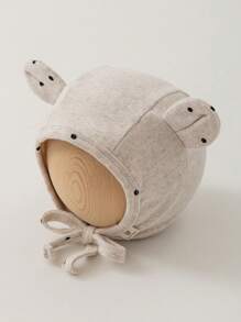 1pc Baby Bear Ear Hat, Newborn 3-6 Months Beanie, Adorable And Cute, Versatile For All Seasons - Multicolor - View 4