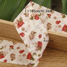 碎花提花丝带，DIY 蝴蝶结发饰，服装和鞋子装饰，礼盒包装，印花图案缎带 - 彩色 - 查看 4