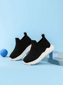 Infant/Toddler Casual Shoes, Breathable Soft Non-Slip Sports Sneakers, Versatile All Season - Black - View 11