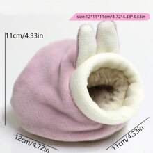 1 pieza Casa de oso marrón con cama para hámster, accesorio de jaula para animales pequeños, suministros para hámster, suministros para mascotas, "Oso Amoroso"