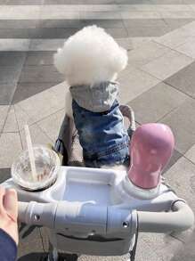 1pc New Hooded Harness Vest, Suitable For Small Dogs Like Poodle, Bichon Frise, Teddy, Spring/Autumn Pet Clothes