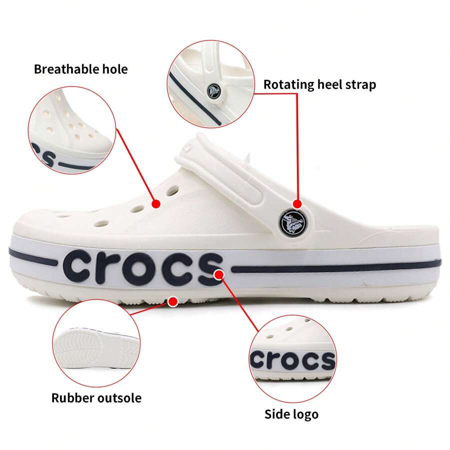 Crocs 男鞋女鞋貝雅卡駱班Clog洞洞鞋戶外輕便透氣時尚休閒沙灘鞋涼鞋/建議拍小一號 205089-126
