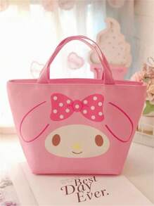 Sanrio 2 Peças Bolsas Cosméticas Cartoon Sanrio, Acompanhadas de Adesivos Sanrio, Capacidade Grande de 12,4"x 8,4", Múltiplas Cores e Estilos para Escolher, Pode Armazenar Cosméticos, Roupas, Alimentos, Ótimo para Viajar