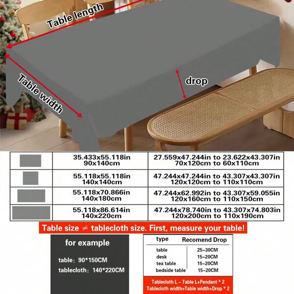 1 Stück wasserfeste Polyester Tischdecke - buntes Design, geeignet für Esszimmer und Küche, ideal als Einweihungsgeschenk, Abschlussfeier, Jahrestag, Bar, Silvester Party Heimdekoration