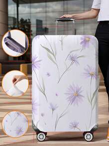 植物和花卉图案行李箱盖 18-32 英寸灵活行李箱盖，适用于 18-32 英寸行李箱盖防刮保护器行李箱保护器行李箱盖保护罩防尘罩行李箱防尘罩旅行配件返校、学校用品、返校书包、学校配件、学校用品 - 彩色 - 查看 26