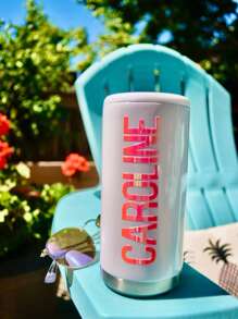 1pc 12oz Customized Stainless Slim Can Cooler, Customizable With Your Name,For Fathers Dad Gift,Wedding Bridesmaid Gift And For Camping Equipment,Sports Outdoor Water Cup,Party Gifts, ,Bridal Gift, Bachelorette Party Cup, Vinyl Decal, Easter Mother's Day Gift, Bachelorette Party Favors, Girls Trip Cups - Cooler - View 6