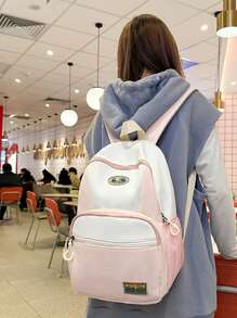 Highly Attractive Level Full Capacity Backpack Women's Backpack Computer Bag College Students High School Students School Bags - Pink - View 6