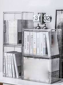 1 Stück vielseitige klare Acryl Aufbewahrungsbox - staubdichte Vitrine für Modelle, Werkzeuge & Bücher | transparenter Organizer Behälter