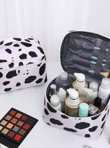 Organizador de bolsa de maquiagem portátil chique com grande capacidade, bolsa de cosméticos à prova d'água, bolsa de viagem para artigos de higiene pessoal, para férias na praia, coleção de banheiro, coleção de quarto, grande capacidade - Multicolorido - Ver 6