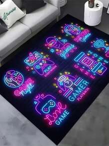 1pc E-Sports Visual Carpet, Cool E-Sports Rug, Sofa & Coffee Table Mat, New Premium Bedroom Entrance Doormat, Multiple Sizes Available, Abstract 3D Feeling Living Room Carpet, Study Room Carpet, Bedroom Carpet, Carpet, Living Room Area Rug, Small Area Rug, Pad, Home Decor, Large Living Room Carpet, Living Room Home Decor, Room Decor, Washable Carpet - Multicolor - View 11