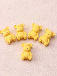 5 pièces Perles de bébé ours assorties, accessoires de bijouterie DIY