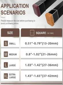 8/12/20 件方形椅腿地板保护垫、硬木地板家具垫、椅腿家具滑块、厚毛毡椅腿套，有效降低噪音并保护地板