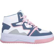 Zapato Tenis Bota Urbano para Dama, Acabado Napa, Horma Redonda, Corte Tipo Botín, Suela Antiderrapante, Color Blanco - Blanco - Ver 6