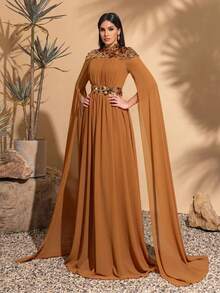 Sequin Chiffon, Super Long Sleeves, Cocktail Party Evening Wear, Elegant And Stylish Dresses, Ladies' Long Dresses, Party And Cocktail Dresses, 2025 New, New Women's Dresses, Host Performance Dresses, Bridesmaid Dresses, PROM Evening Dresses, Concert Performance Dresses, Awards Ceremony Dresses, Fashion Boutique Dresses.