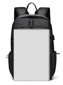 New Men's Backpack, Large Capacity Men's Business Computer Bag, Waterproof Travel Bag, Hiking Bag, Sports Backpack, Junior High School Student Bag - Black - View 8