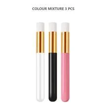 mulynsie 30 piezas de cepillos de champú para pestañas con contenedor, cepillo de limpieza para extensiones de pestañas, cepillo de limpieza de poros nasales, herramienta para eliminar puntos negros y brochas de limpieza facial para cosméticos