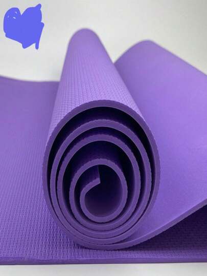 1PZ Tapete para yoga de alta densidad, antideslizante con correa para transportar, los colores se envian al azar