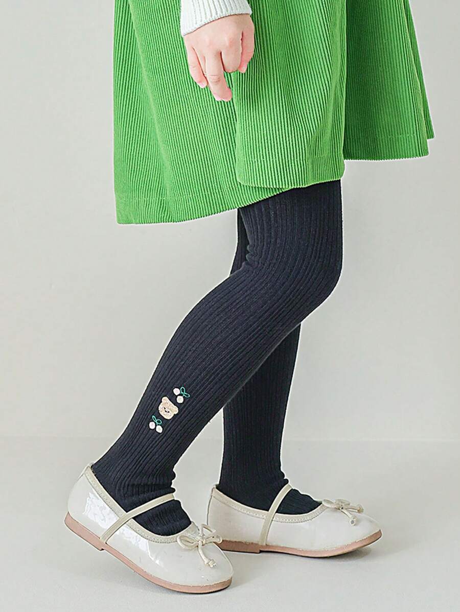 1pc Girls Stirrup Tight, Suitable For Everyday Wear