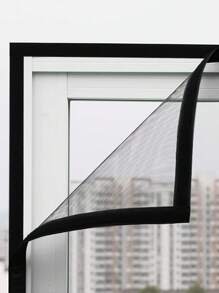 1 Stück Fensterschutz mit Reißverschluss - in mehreren Farben erhältlich | minimalistischer Stil, selbstklebendes Design, Reißverschlussschluss für einfache Montage & Entfernung, staubdicht, insektensicher & atmungsaktives Gewebe | ideal für Schlafzimmer, Wohnzimmer, Küche | perfekt für Frühling & Sommer, schützt Familiengesundheit - Schwarz - Übersicht 5