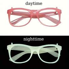 5 Pcs Luminous Glasses, Party Decorations, Bars, KTVs, Dance Parties, Glowing Photography Props, Color Changing Cold Light Glasses Frames - Multicolor 5pcs - View 9