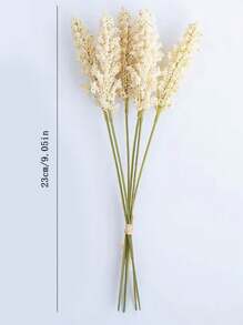 6pcs Artificial Wheat Bouquet - Artificial Simulation Flowers, Suitable For Weddings, Home Decor And Party Decoration - Plastic Fake Flower Accessories, Party Supplies | Elegant Flower Arrangement | Lifelike Artificial Flowers, Bouquet Decor Gifts Birthday Graduation