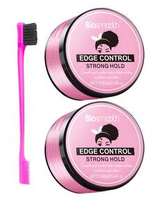 Non-Greasy, Edge Control, Strong Hold, No White Residue, Suitable For Women - 2pcs+Brush - View 1