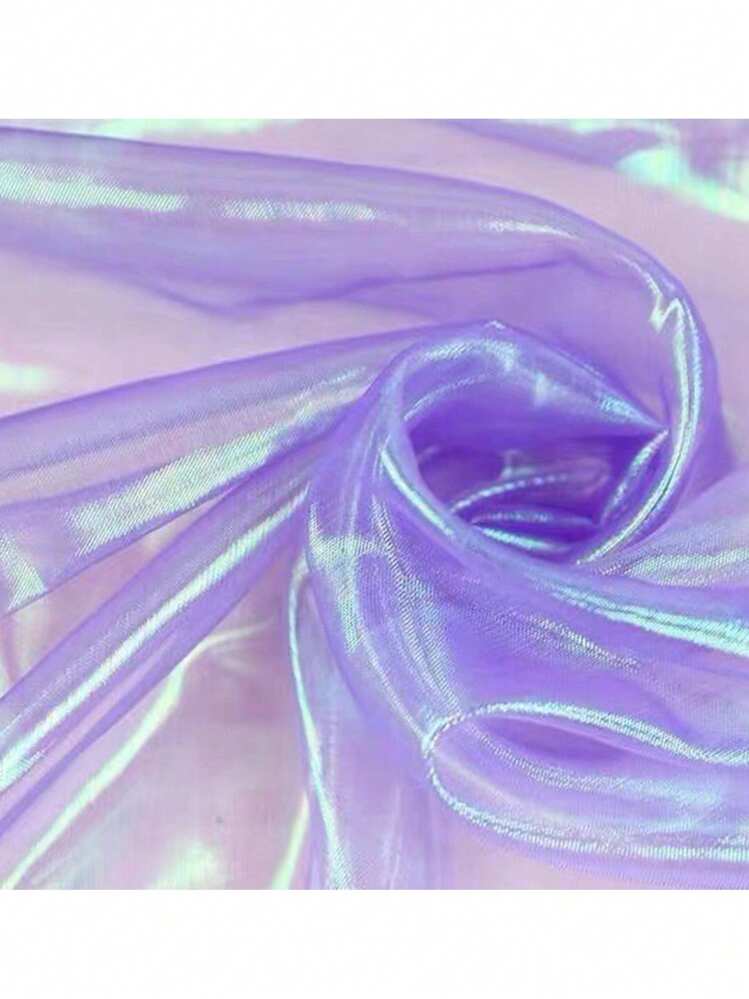 1pc Iridescent Gradient Organza Fabric Material, DIY For Dress, Craft - Multicolor - View 8
