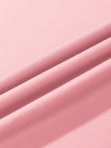 Letter Printed T-Shirt, Short-Sleeved Round Neck Summer And Spring Casual Top, Women's Clothing - Pink - View 5