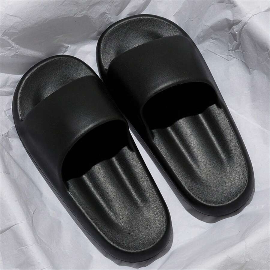 شبشب إيفا المنسوج لعام 2025، شبشب منزلي وحمام جديد منزلي مانع للإنزلاق سميك القاعدة، سهل، أزواج، يناسب الجنسين