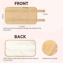 Castor Oil Pack, Leak Proof And Reusable, Helps Relieve And Support Detoxification