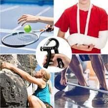 10-100kg Adjustable Hand Grip Strengthener Hand Grip Trainer With Counter Wrist Forearm And Hand Exerciser For Muscle Building - màu đen - Xem 4