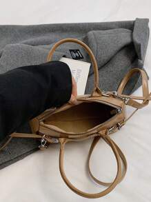 High-End Commuter Mini Handbag, New Spring & Summer 2025, Fashionable Crossbody & Top Handle Versatile Bag - Coffee - View 5