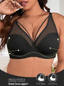 大码蕾丝钢圈内衣文胸