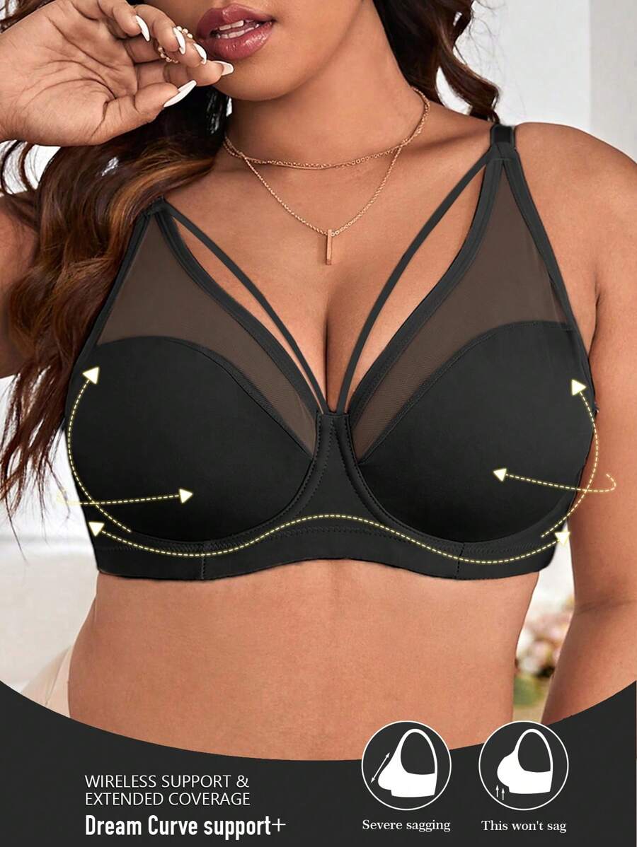 大码蕾丝钢圈内衣文胸