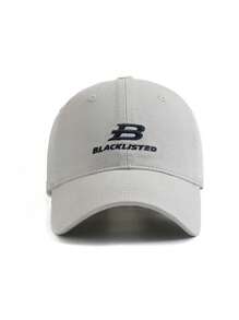1 pezzo Cappellino da baseball classico con ricamo della lettera B, stile da strada versatile e protezione solare, regolabile e confortevole, unisex