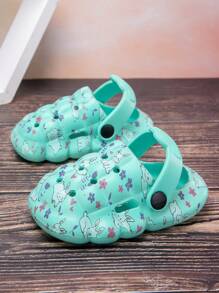 Unisex Kids Casual Cute Cartoon Summer Outdoor Breathable Sandals - Green - View 5