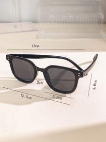 1 件/3 件欧美复古方框时尚眼镜，时尚独特的三角形眼镜