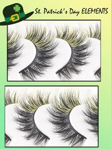 7Pairs Colorful Cat Eye Natural Look False Eyelashes - Colorful Cartoon Style Eyelashes With Wing Ends, D Curl 6-17mm, Soft & Comfortable For Everyday & Party Use, DIY Time-Saving, Easy To Apply & Reusable, Great Gift Idea, Handmade