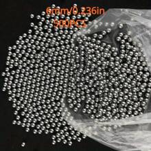 Easytoday 500pcs 6/7/8mm Slingshot Hunting Archery Ball High Carbon Steel Ball Precision Polished Quenched