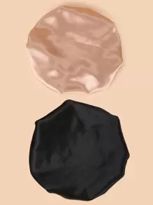 2/1 Stück Seiden-Nachthaube, Satin-Haarkap, weicher elastischer Bund Seiden-Nachthaube und Seiden-Haarschlaufe für lockiges Haar, hochelastische Kopftuch-Fixierkappe, Schönheits- und Friseur-Kappe, seidiges Kopftuch für lockiges Haar, Trocken-Haarkappe, Friseur-Kappe, geeignet für täglichen Gebrauch, Hauskleidung, Partytragen, Schönheit und Friseur Rückkehr zur Schule