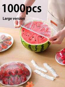 1000/500pcs VintageDisposable Fresh-Keeping Film, Disposable Plastic Wrap Household Kitchen Refrigerator Leftover Rice Fruit Food Plastic Sealed Fresh Cover, Anti-Odor Leak-Proof Dust-Proof Freezer Cover, Refrigerator Fresh Keeping Cover, Kitchen Accessories, Only Suitable For Small Plates With A Diameter Of 7.87in