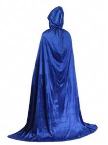 万圣节连帽斗篷披风，单层，尺寸可选120厘米/150厘米/170厘米/195厘米/215厘米，适合成人扮演女巫、吸血鬼、巫师、恶魔等角色，可用于万圣节、化装舞会、派对、夜店等场合。 - 彩色 - 查看 8