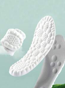 1 Paar 4D Schuheinlagen in Wolkenform, aus PU Material weich & elastisch, U-förmige stoßdämpfende Einlagen geeignet für Sport & Gehen, Unisex