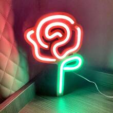 1 tấm biển hiệu đèn neon tình yêu, đèn neon hình trái tim tình yêu XOXO Rose, dùng pin hoặc USB, trang trí để bàn hoặc treo tường, kích thước 13,5 x 5,11 inch (34,5 x 13 cm) - trắng - Xem 32